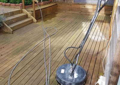 Timber deck cleaning